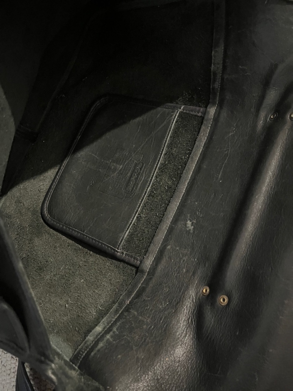 Coach Black Leather Laptop Briefcase with Gold Turnlock PREOWNED - Picture 10 of 15